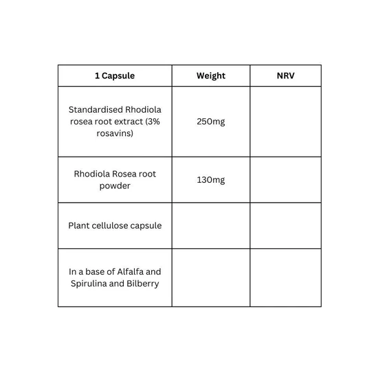Viridian Rhodiola Rosea Root Extract Veg Capsules 30 Capsules