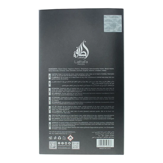 Lattafa Pisa Pride Eau De Parfum 100ml