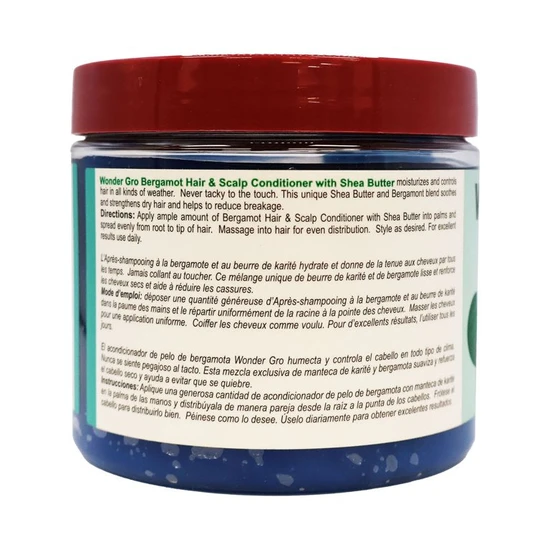 Wonder Gro Bergamot With Shea Butter Hair & Scalp Conditioner 340g