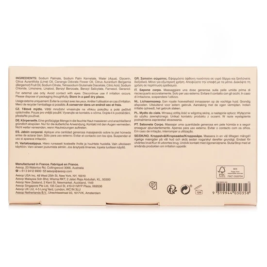 Aesop Refresh Body Cleansing Slab 310g
