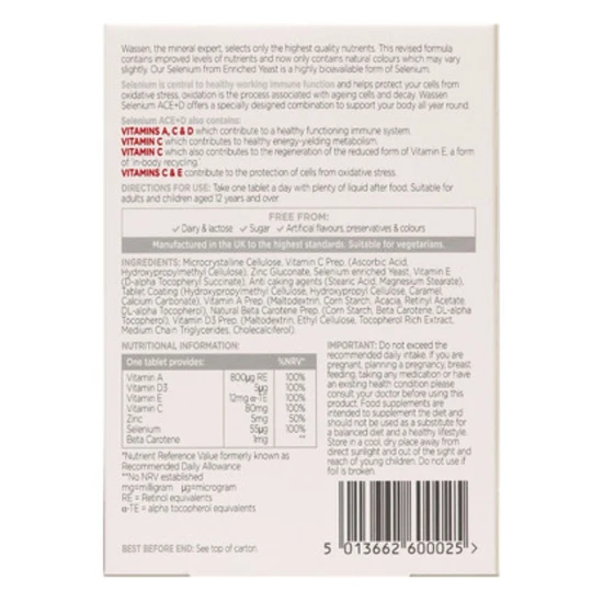 Wassen Selenium-ACE +D Tablets 90 Tablets