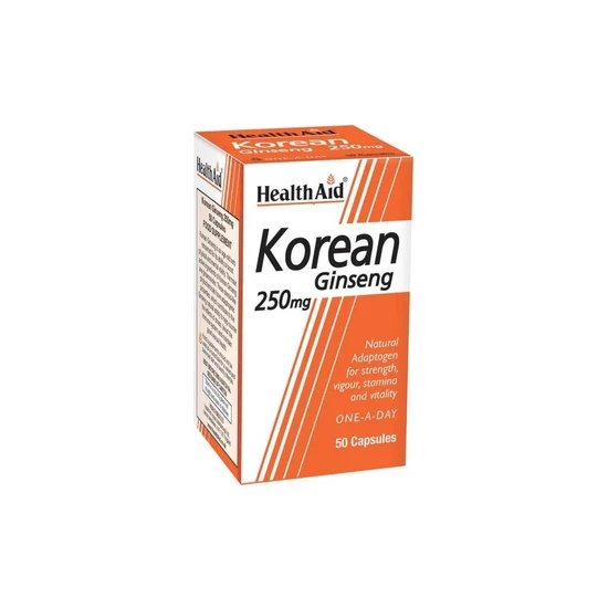 Health Aid Korean Ginseng 250mg Capsules 50 Capsules