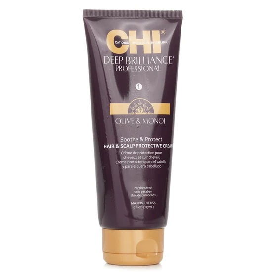 CHI Deep Brilliance Olive & Monoi Soothe & Protect Hair & Scalp Protective Cream 177ml