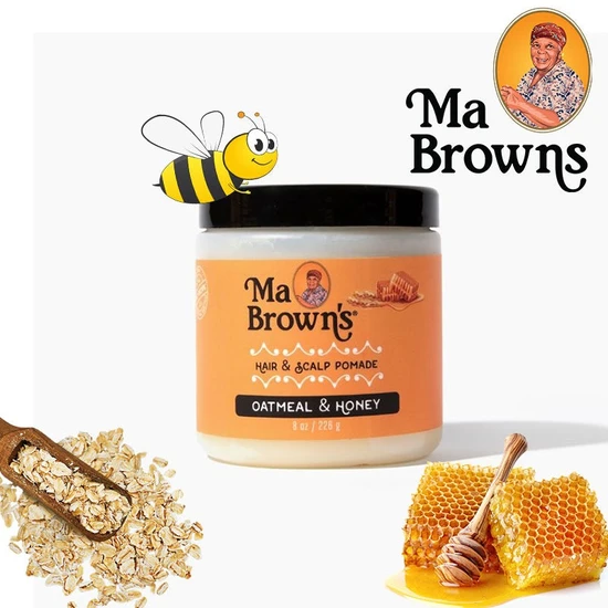 Ma Browns Hair & Scalp Pomade With Oatmeal & Honey 226 g
