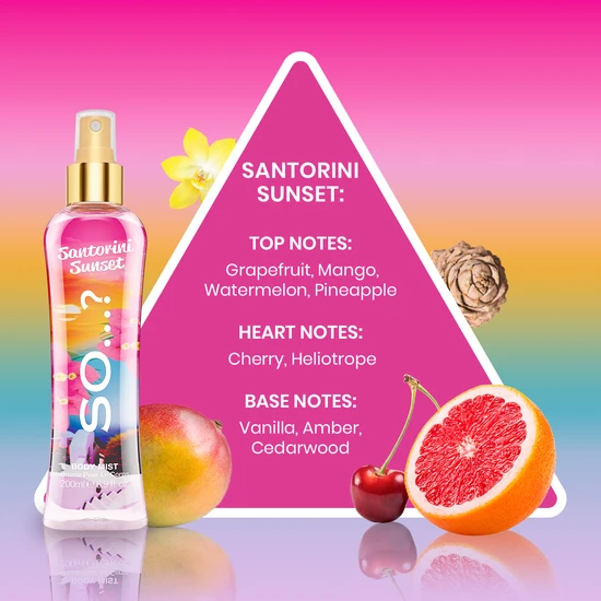 SO...? Santorini Sunset Body Mist 200ml
