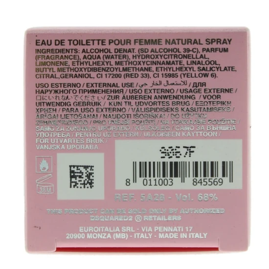 Dsquared2 Wood Pour Femme Eau De Toilette 30ml