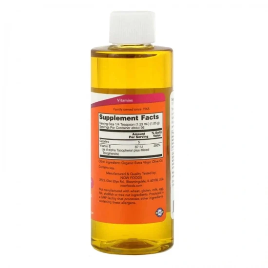 NOW Foods Vitamin E Natural Liquid 118ml
