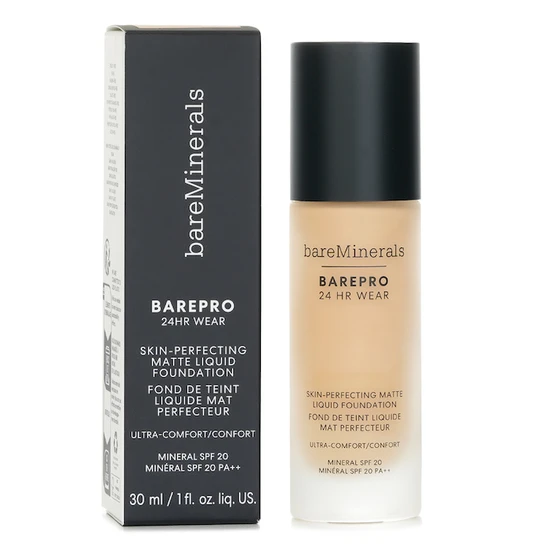 bareMinerals BAREPRO 24HR WEAR Skin Perfecting Matte Liquid Foundation Mineral SPF 20 Fair 10 Warm