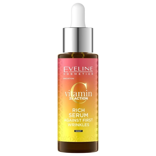 Eveline Vitamin C 3x Rich Night Serum Against First Wrinkles 30ml