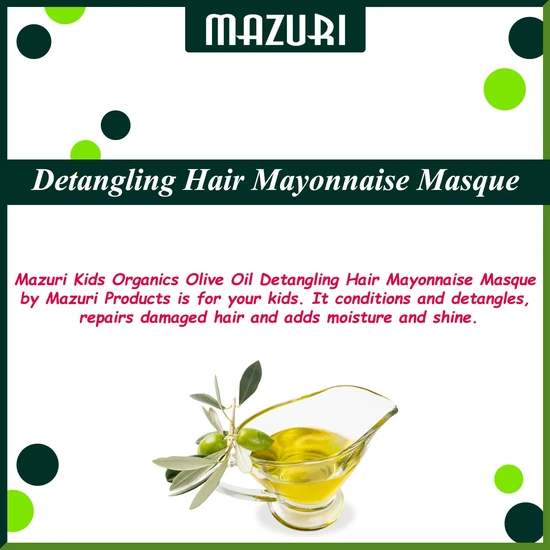 Mazuri Kids Olive Oil Detangling Hair Mayonnaise Masque 455 g