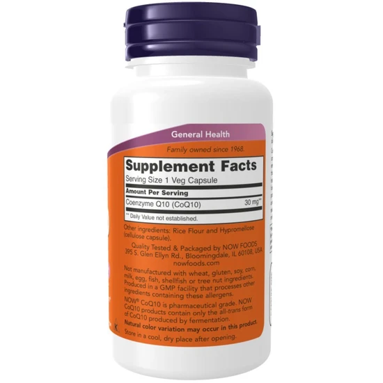NOW Foods CoQ10 30mg - 120 vcaps