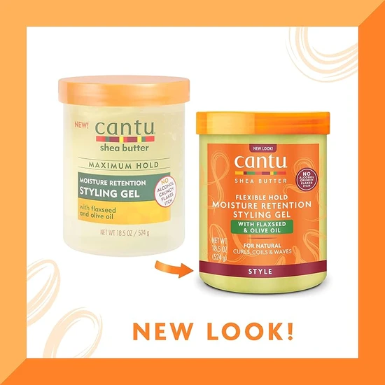 Cantu Shea Butter Moisture Retention Styling Gel With Flaxseed & Olive Oil 524g