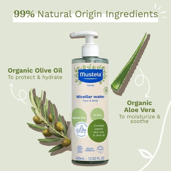 Mustela Bio Organic Micellar Water 400ml