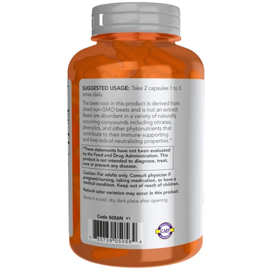 NOW Foods Beet Root Capsules 180 Capsules