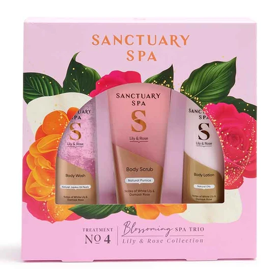 Sanctuary Spa Lily & Rose Trio Bodycare Gift Set