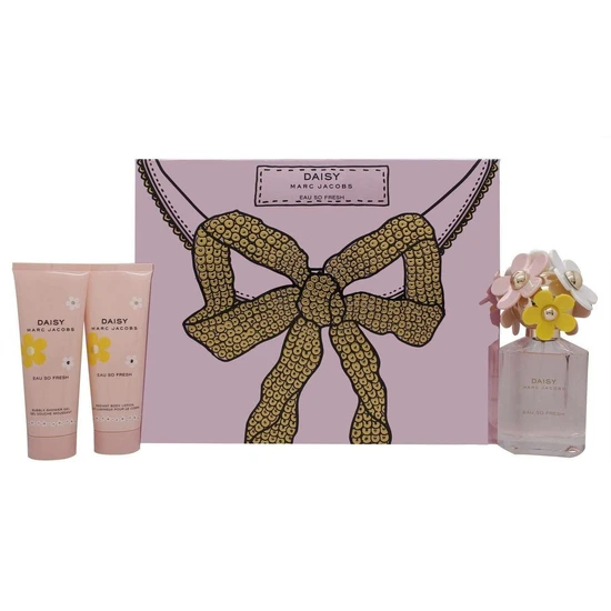 Marc Jacobs Daisy Eau So Fresh Gift Set 75ml Eau De Toilette + 75ml Body Lotion + 75ml Shower Gel