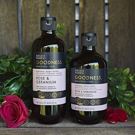 Baylis & Harding Goodness Rose & Geranium Bath Soak 500ml