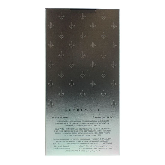 Afnan Supremacy Silver Pour Homme Eau De Parfum 150ml