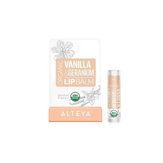 Alteya Organics Lip Balm Vanilla & Geranium 5g