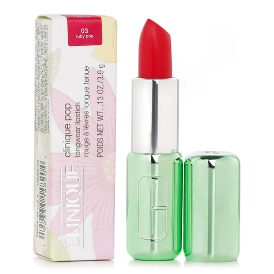 Clinique Pop Longwear Lipstick Matte 03 Ruby Pop