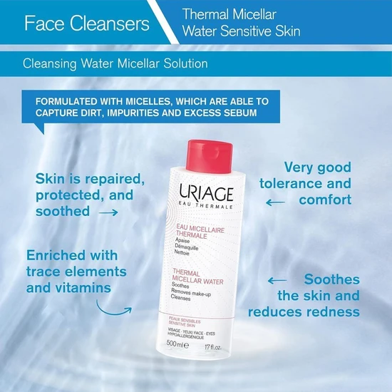 Uriage Thermal Micellar Water Sensitive Skin 500ml