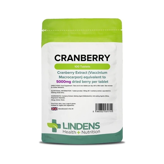 Lindens Cranberry Juice 5000mg Tablets 100 Tablets