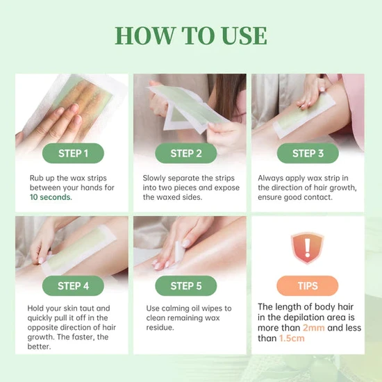 Beauty Formulas Argan Oil Wax Strips Hair Remover For Legs & Body 20 Wax Strips