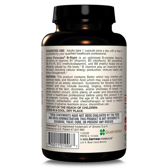 Jarrow Formulas B-Right Vegicaps 100 Vegicaps