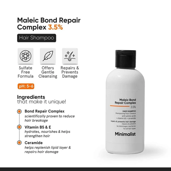 Minimalist Maleic Bond Repair Complex 3.5% Hair Shampoo
