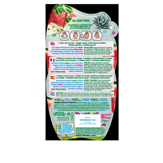 Montagne Jeunesse Watermelon & Agave Peel Off Face Masque 10ml