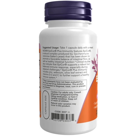 NOW Foods EpiCor Plus Immunity 60 Capsules
