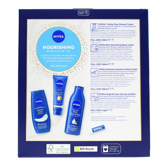 Nivea Nourishing Moments Of Joy 4pc Gift Set