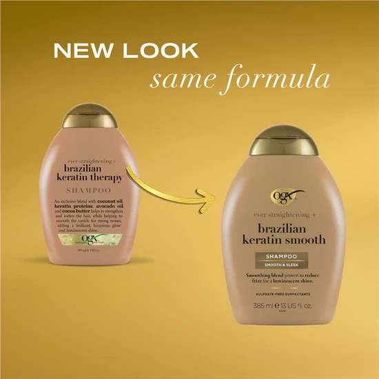 OGX® Brazilian Keratin Smooth Shampoo 385ml