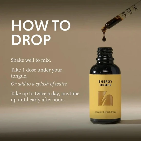 The Herbtender Organic Energy Drops 30ml