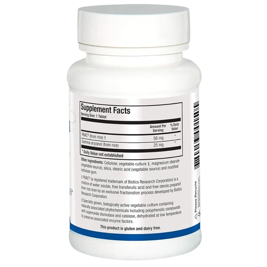 Biotics Research Gammanol Forte With FRAC Tablets 180 Tablets