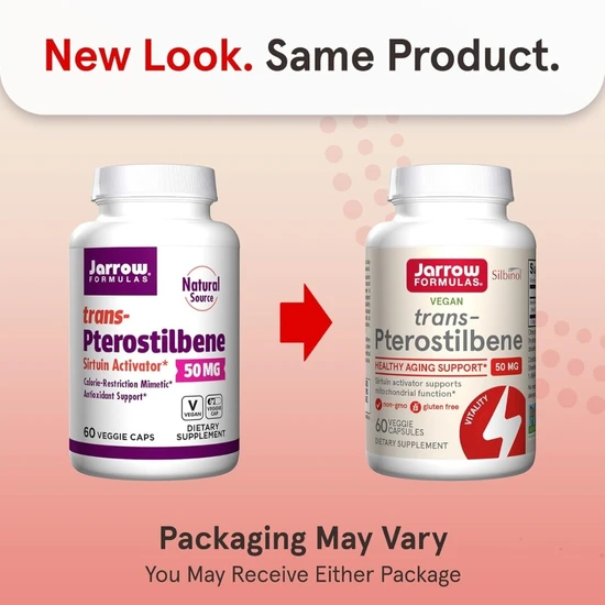 Jarrow Formulas transPterostilbene 50mg Vegicaps 60 Vegicaps