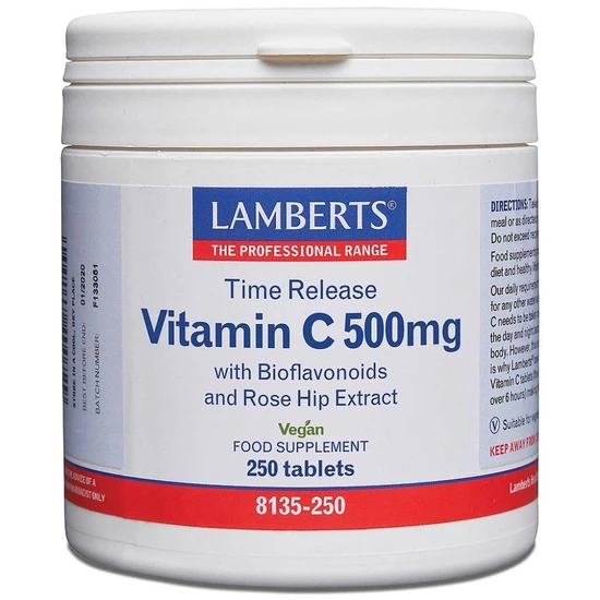 Lamberts Vitamin C 500mg Time Release Tablets 250 Tablets