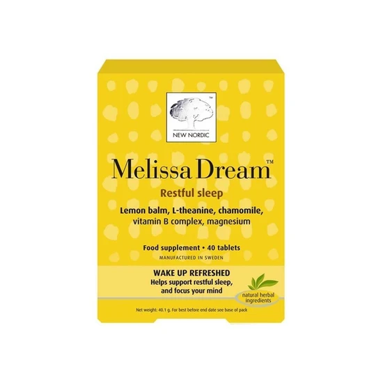 New Nordic Melissa Dream Tablets 40 Tablets