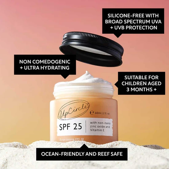 UpCircle Beauty SPF 25 Mineral Sunscreen 60ml