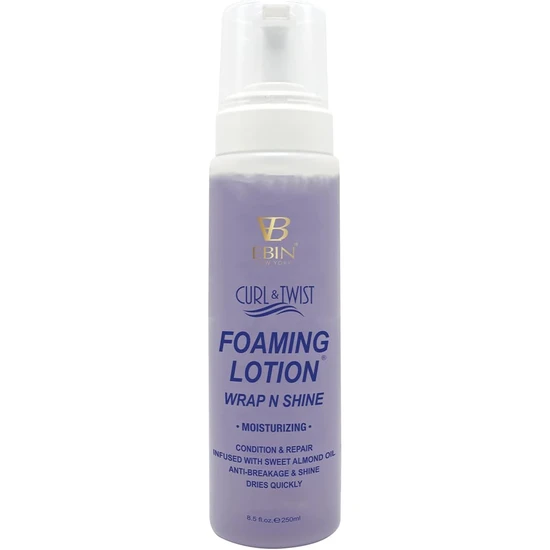 Ebin New York Curl & Twist Foaming Lotion Wrap & Shine Moisturising 250ml