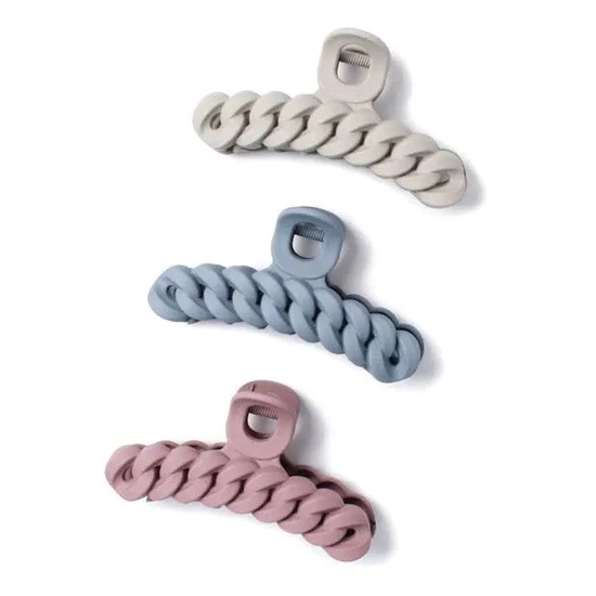 Molly And Rose Matte Linked Chain Assorted Clamp