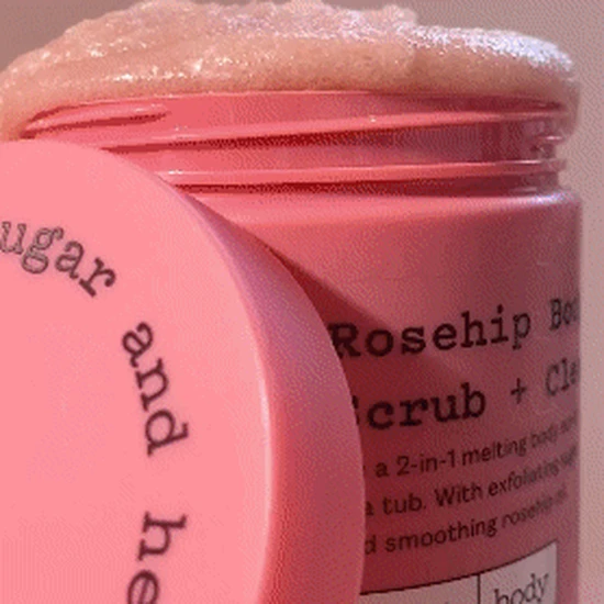 Frank Body Rosehip Body Scrub + Cleanser 250g