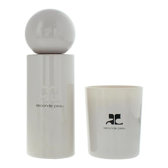 Courreges Seconde Peau Eau De Parfum 100ml Gift Set 100ml & 75g Candle