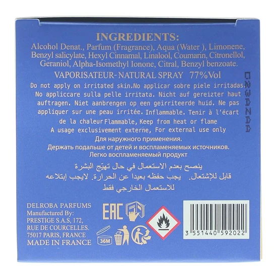 Delroba Sweet Amber Eau De Parfum 100ml