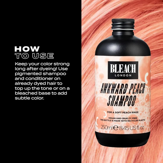 BLEACH LONDON Awkward Peach Shampoo 250ml