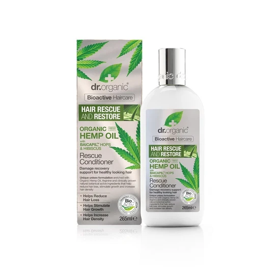 Dr. Organic Bioactive Hair Care Organic Hemp Oil Rescue Conditioner 265ml