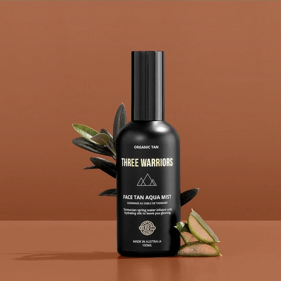 Three Warriors Face Tan Water