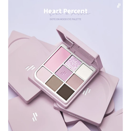 Heart Percent Dote On Mood Eye Palette 07 Cool Muse Pacets