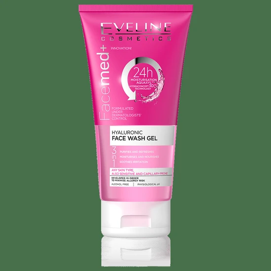 Eveline Facemed Hyaluronic Moisturising Face Wash Gel 150ml