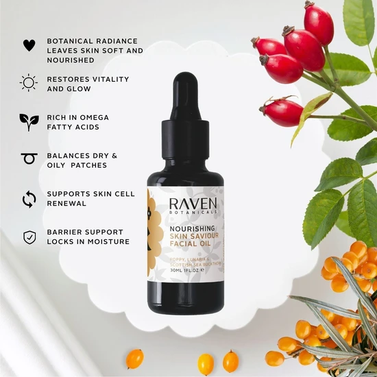 Raven Botanicals Skin Saviour Nourishing Facial Oil 30ml